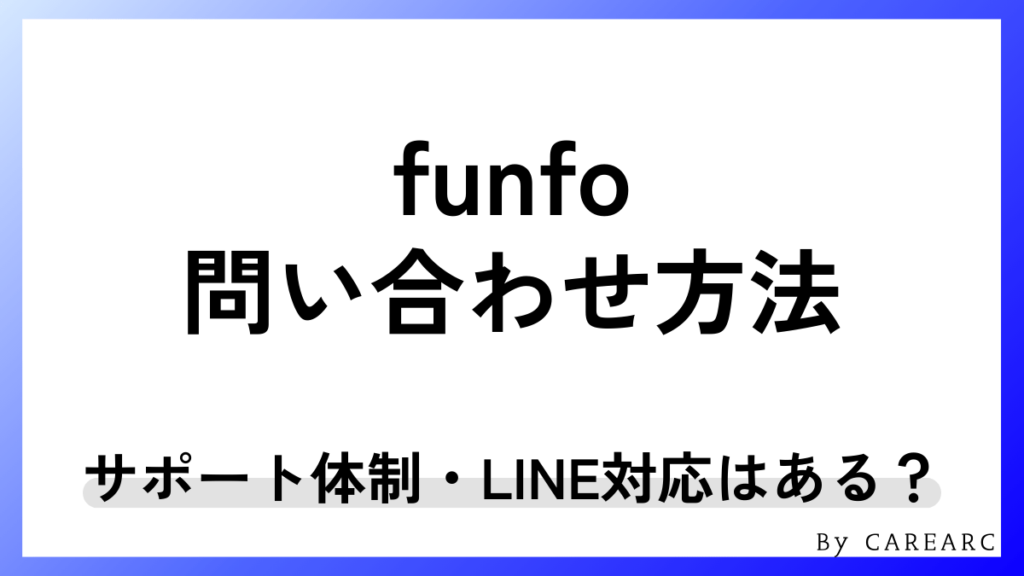 funfoの問い合わせ方法！サポート体制・LINE対応はある？